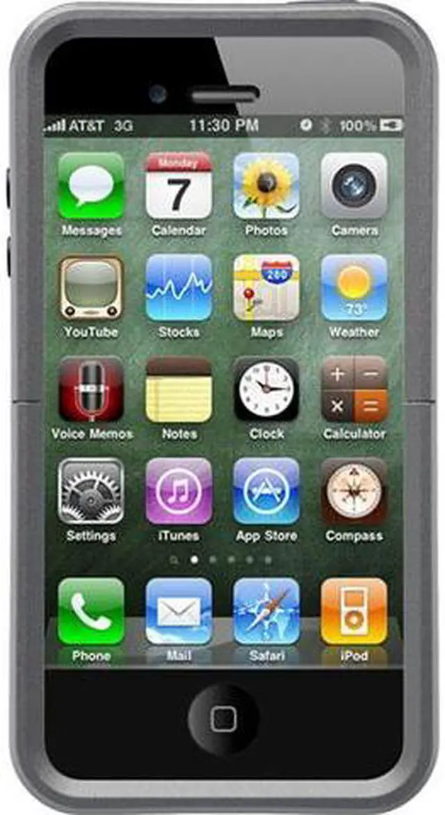 Alt view image 11 of 11 - OtterBox Reflex Series Gunmetal Solid Case for iPhone 4/4S 77-18916