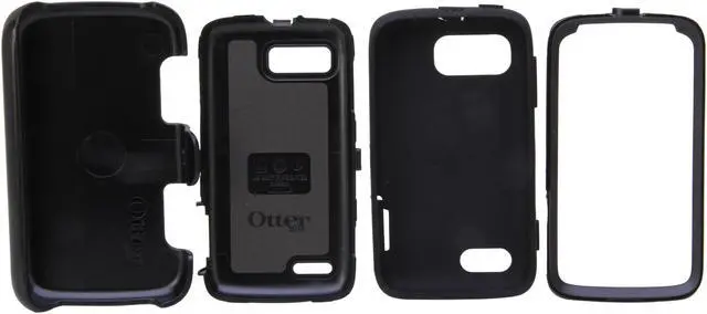 Alt view image 6 of 7 - OtterBox Defender Black Solid Case for Motorola ATRIX 2 MOT2-ATRX2-20-E4OTR