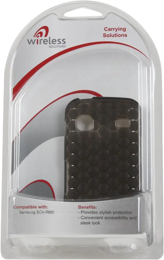 Alt view image 7 of 7 - Wireless Solutions Smoke Honeycomb Dura-Gel Case For Samsung Repp SCH-R680 388259
