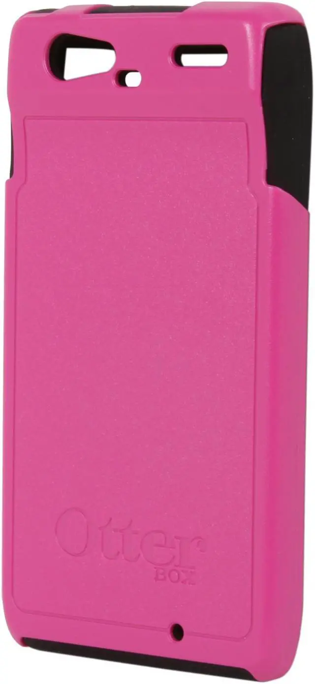Alt view image 2 of 4 - OtterBox Commuter Hot Pink Plastic / Black Silicone Solid Case for Motorola DROID RAZR 77-19143