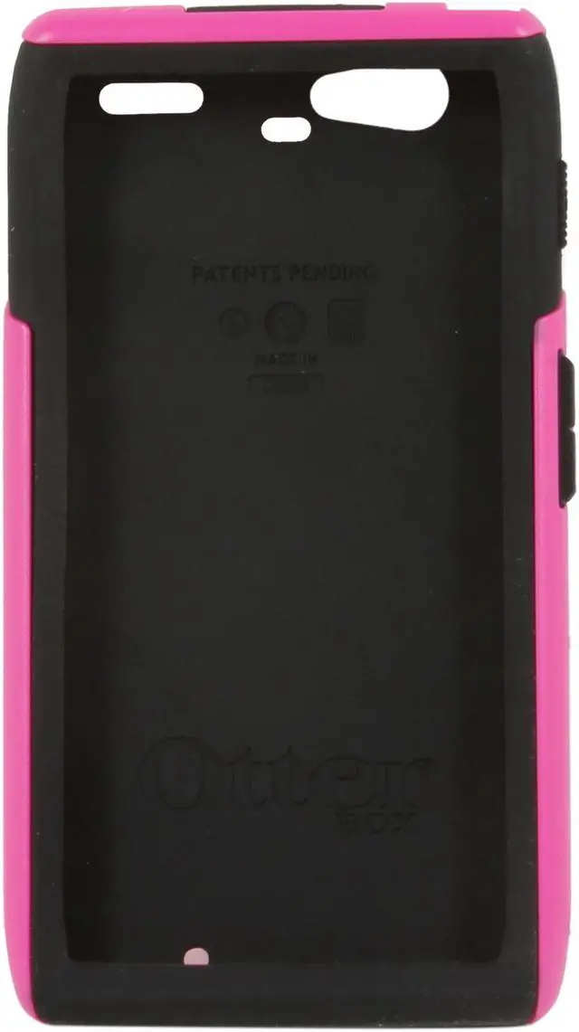 Alt view image 3 of 4 - OtterBox Commuter Hot Pink Plastic / Black Silicone Solid Case for Motorola DROID RAZR 77-19143
