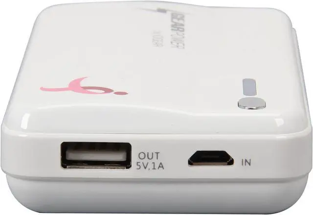 Alt view image 5 of 8 - IOGEAR GearPower White 4400 mAh Mobile Power Station for Smartphones & Tablets (Susan G. Komen Edition) GMP4400PP