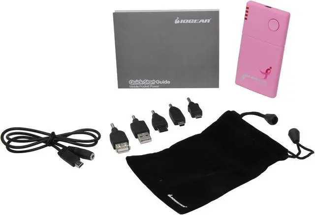Alt view image 6 of 7 - IOGEAR GearPower Susan G. Komen Edition Portable Battery Pack GMP1001PP (Pink)