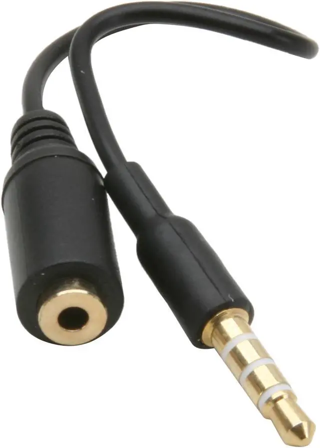 Main image of Cellet Black 3.5mm Pin to 2.5mm Input Plug Cable CN35M25F