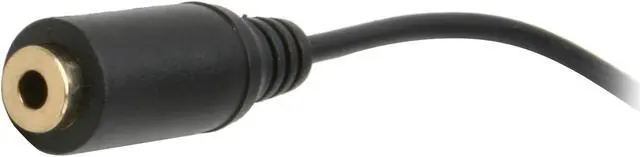 Alt view image 3 of 4 - Cellet Black 3.5mm Pin to 2.5mm Input Plug Cable CN35M25F