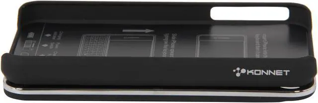 Alt view image 10 of 12 - Konnet TouchEZ Rubberized Black Slideout Keypad Case with Wireless Bluetooth for iPhone 4S/4 (KN-6308)