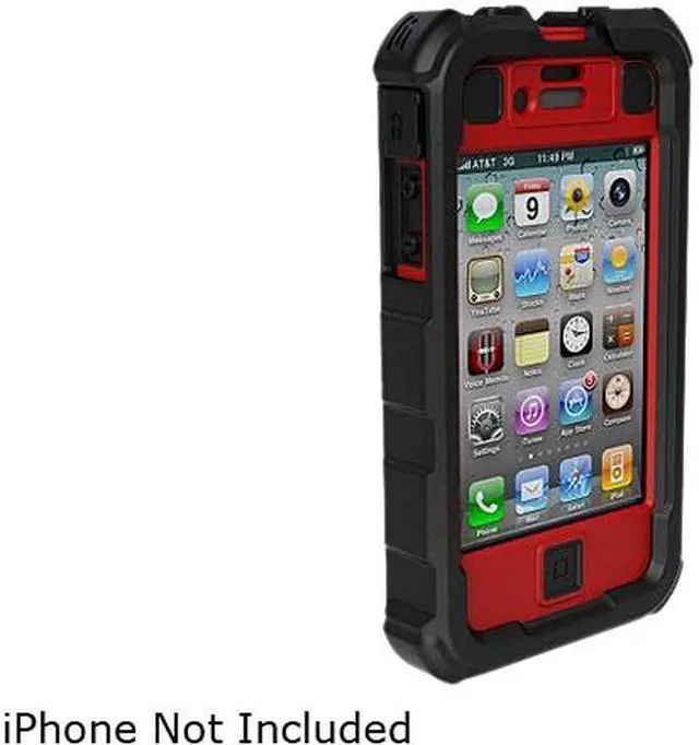 Main image of Ballistic Case Hard Core (HC) Series Black / Red Hard Core (HC) Series Case For iPhone 4/4S HA0778-M355