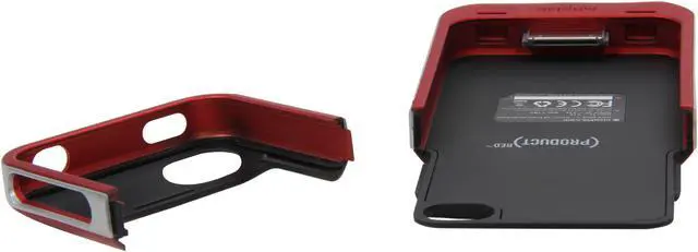 Alt view image 9 of 10 - Mophie Juice Pack Air Red 1500mAh Battery Case For iPhone 4 / 4S 1148_JPA-IP4-P-RED