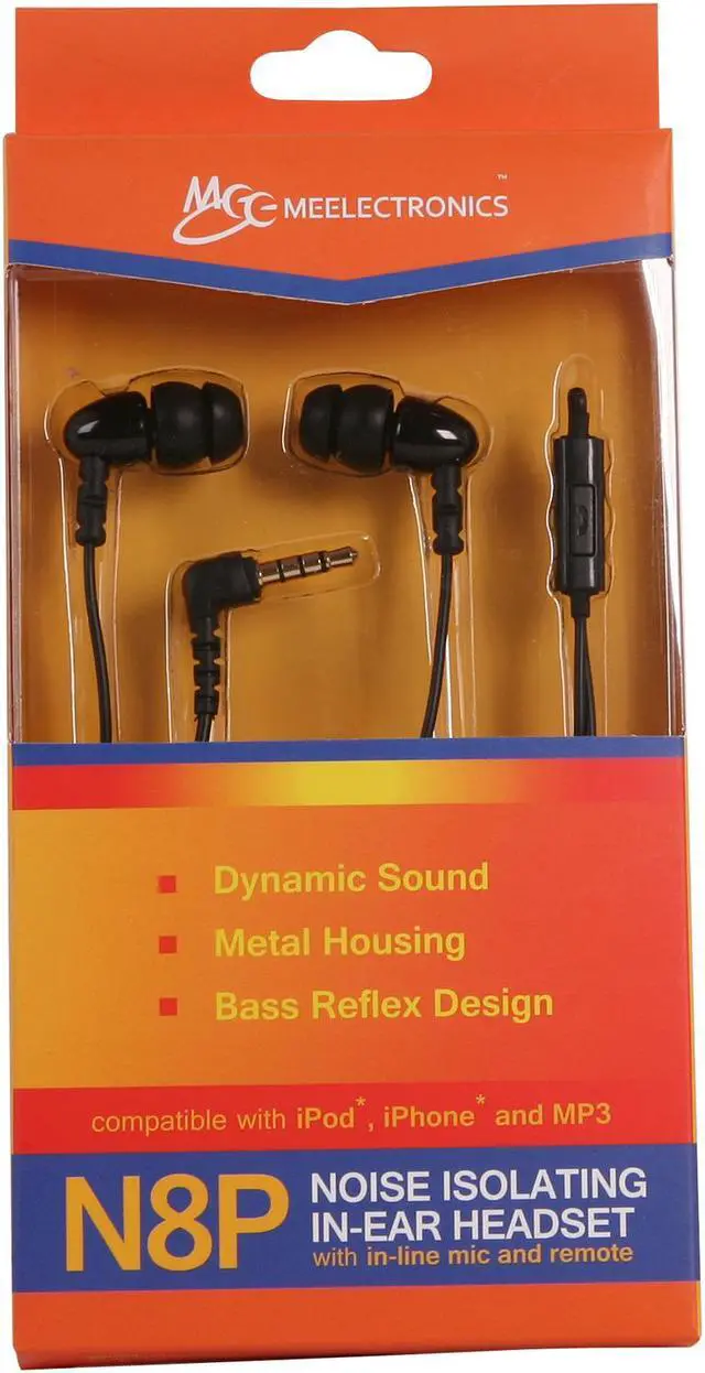 Alt view image 7 of 7 - MEElectronics Black 3.5mm Stereo Headset for Cell Phones N8P