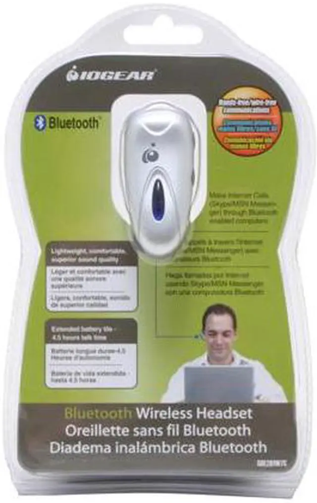 Alt view image 2 of 2 - IOGEAR GBE201W7 Bluetooth Headset