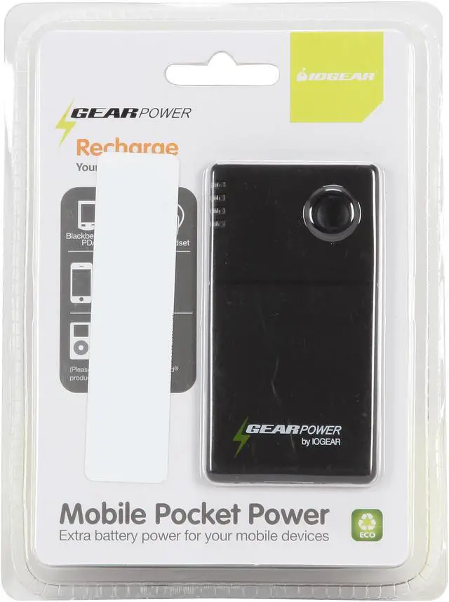 Alt view image 7 of 7 - IOGEAR Black GearPower - Portable Battery for Mobile Devices (GMP1001B)