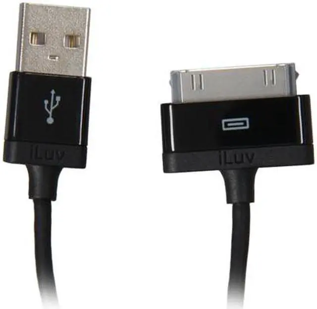 Main image of iLuv 30-Pin Dock Connector to USB 37" Charge/Sync Cable for iPhone, iPod & iPad (iCB11)