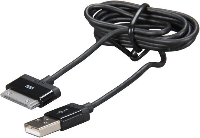 Alt view image 2 of 3 - iLuv 30-Pin Dock Connector to USB 37" Charge/Sync Cable for iPhone, iPod & iPad (iCB11)