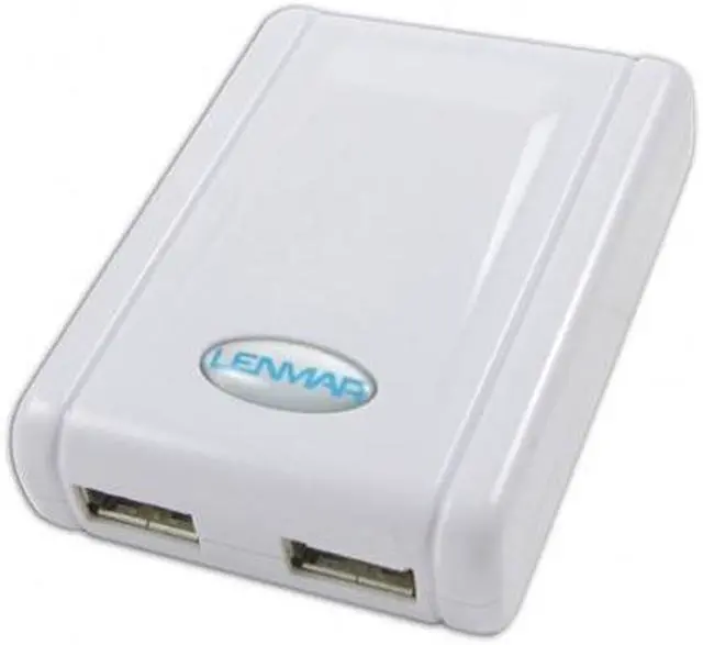 Main image of Lenmar ACUSB2 White International AC Power Adapter with Dual USB Ports