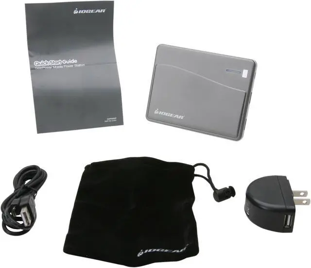 Alt view image 4 of 5 - IOGEAR GearPower Gray 6600 mAh Mobile Power Station for Tablets and Smartphones GMP6600P