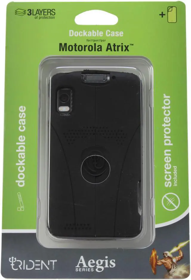 Alt view image 8 of 8 - Trident Black Aegis Case for Motorola Atrix 4G AG-ATRX-BK