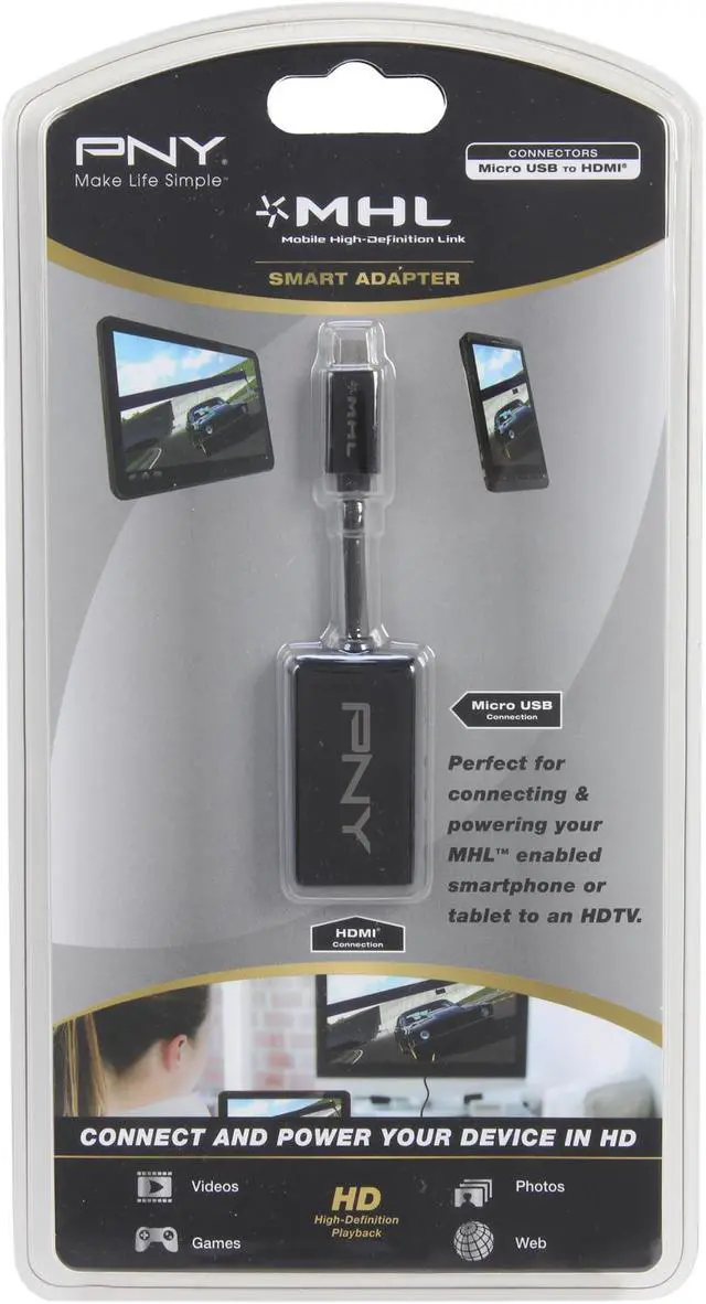 Alt view image 7 of 7 - PNY A-MH-XX-K01 MHL Adapter