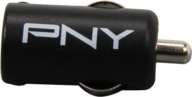 Alt view image 2 of 5 - PNY P-P-DC-UF-K01-GE Black Rapid Universal USB Car Charger for Smartphones & Apple Devices w/12V DC @ 2.1A