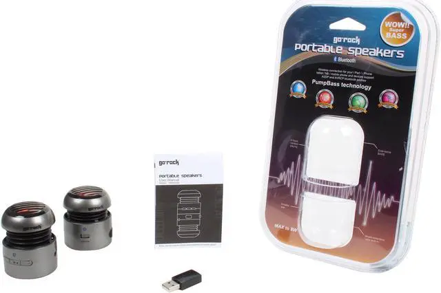 Alt view image 8 of 9 - Go Rock TRMS02SB-BLK Black Mini Bluetooth Speaker