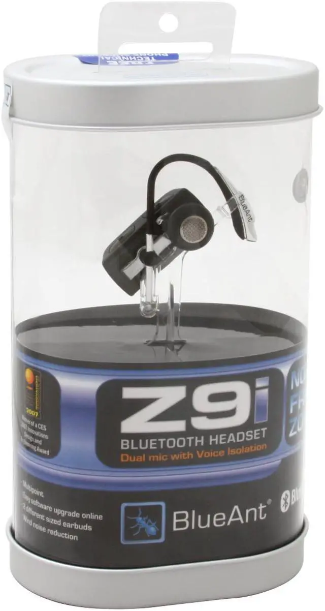 Alt view image 7 of 7 - BlueAnt Over-The-ear Bluetooth Headset Black (z9i)