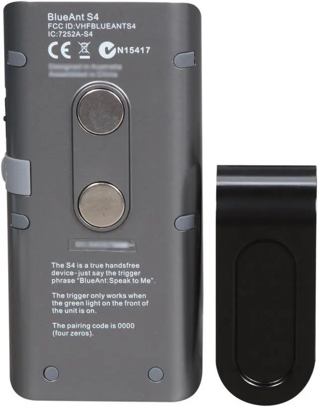 Alt view image 5 of 6 - BlueAnt S4 Bluetooth Hands-Free Voice Controlled Car Speakerphone