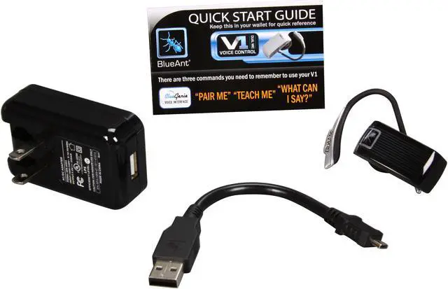 Alt view image 6 of 6 - BlueAnt V1x Bluetooth Headset w/ Voice Control & Noise Cancellation - OEM