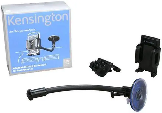 Alt view image 6 of 6 - Kensngton Black Windshield/Vent Car Mount for Smartphones (K39217US)