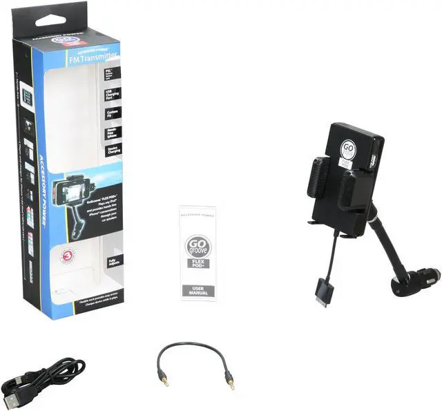 Alt view image 12 of 12 - Accessory Power FM Transmitter Car Mount System For iPhone 4/3GS GG-Flex-Pod