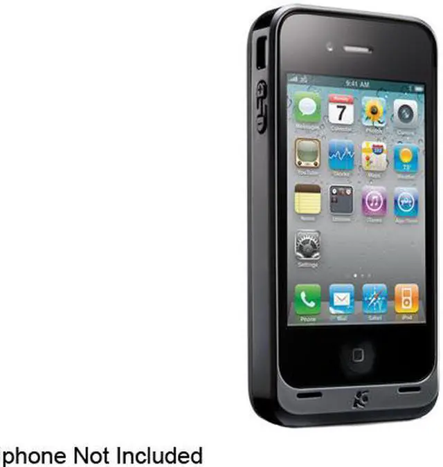 Main image of Kensington Black PowerGuard Battery Case with Card Stand for AT&T iPhone 4 (K39260US)