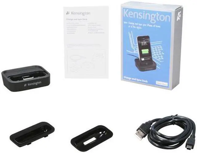 Alt view image 6 of 6 - Kensington Black Charge & Sync Docking Station for iPhone 3G/3GS and iPhone 4 (K39257US)