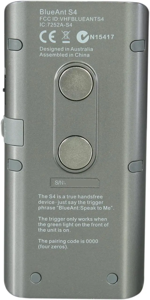 Alt view image 7 of 8 - BlueAnt Bluetooth Car Kit w/ Handsfree Voice Controlled Car Speakerphone / EDR / A2DP (S4)