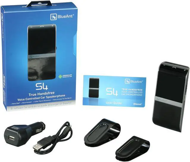 Alt view image 8 of 8 - BlueAnt Bluetooth Car Kit w/ Handsfree Voice Controlled Car Speakerphone / EDR / A2DP (S4)