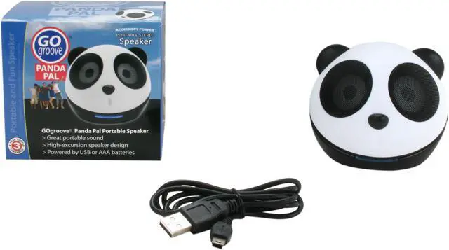 Alt view image 8 of 8 - Accessory Power GOgroove Panda Pal Portable Speaker for HTC, Motorola, Samsung, Apple iPhone/ iTouch/ iPod, iPad ALL Generations, as well as many more smartphones and tablets !