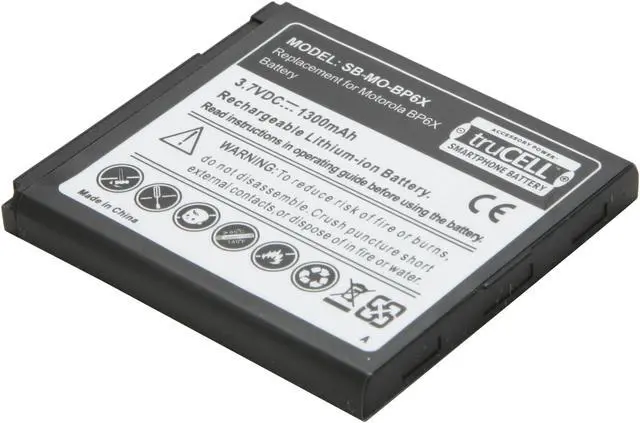 Main image of Accessory Power truCELL Smart Phone Battery For Motorola (SB-MO-BP6X)