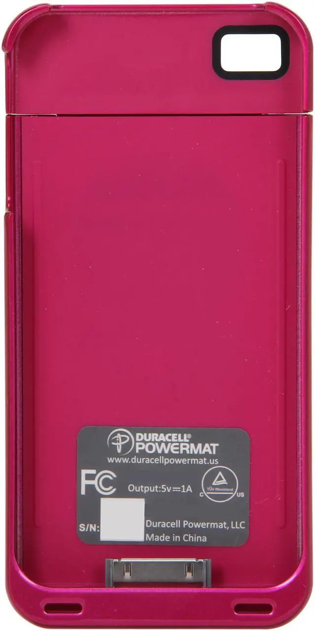 Alt view image 4 of 8 - Duracell Powermat Pink Wireless Charge Case For iPhone 4/4S RCA4P1