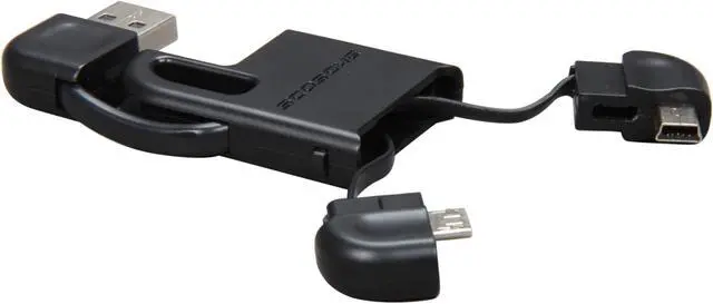 Alt view image 3 of 6 - SCOSCHE flipSYNC II Keychain with USB 2.0 Charge & Sync Dual Cable for Micro & Mini Devices (USBMM2)