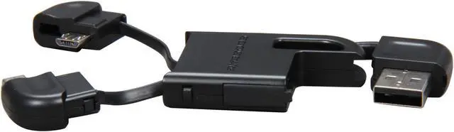 Alt view image 4 of 6 - SCOSCHE flipSYNC II Keychain with USB 2.0 Charge & Sync Dual Cable for Micro & Mini Devices (USBMM2)