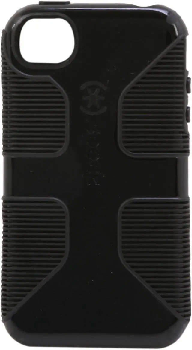 Main image of Speck Products CandyShell Grip Black Rubberized Hard Case for iPhone 4 & 4S SPK-A0797