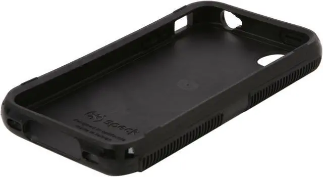Alt view image 6 of 7 - Speck Products CandyShell Grip Black Rubberized Hard Case for iPhone 4 & 4S SPK-A0797