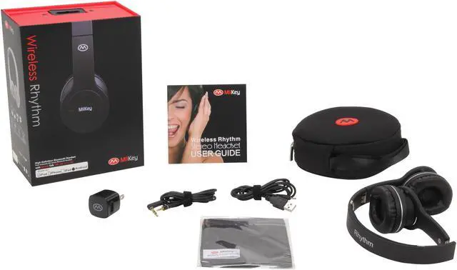 Alt view image 5 of 5 - Miikey Rhythm Bluetooth Stereo Headset - Black