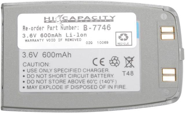 Alt view image 2 of 3 - Battery-Biz Silver Cell phone battery for Samsung SGH-S300 SGH-S307 BST1318SEB/STD B-7746