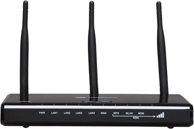 Alt view image 3 of 6 - Cradlepoint Black Mobile Broadband 'N' Router 3G/4G Ready / WiPipe Powered (MBR1000SB)