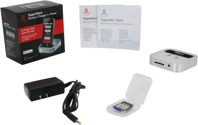 Alt view image 5 of 5 - Iomega SuperHero Backup and Charger for iPhone (35113)