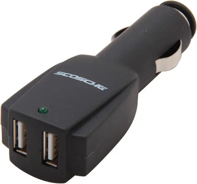 Main image of SCOSCHE USB12V2 reVIVE Black Dual USB Car Charger