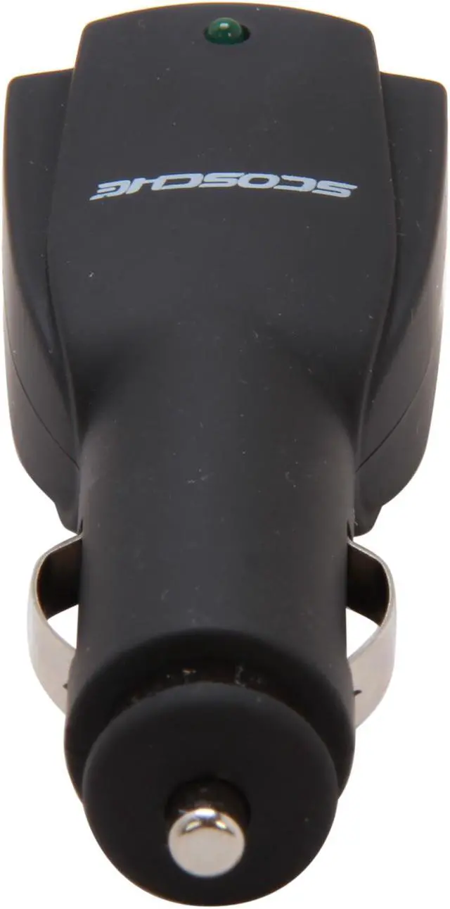 Alt view image 4 of 5 - SCOSCHE USB12V2 reVIVE Black Dual USB Car Charger
