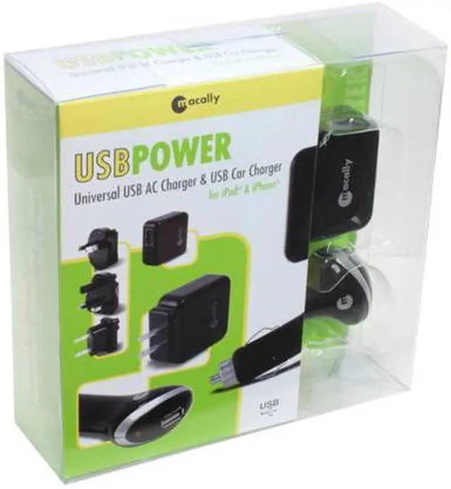 Alt view image 14 of 14 - Macally USBPOWER Black Universal USB AC / Car Charger for iPod & iPhone