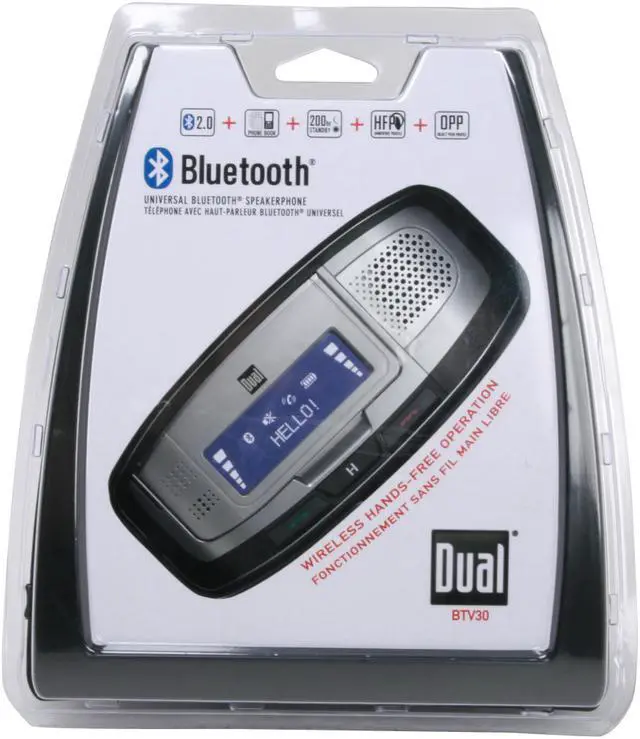 Alt view image 12 of 12 - Dual BTV30 Bluetooth Car Kit