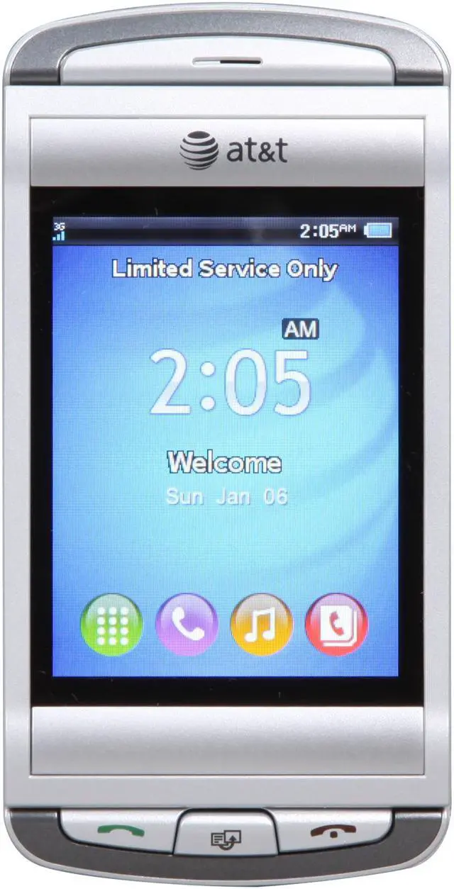 Alt view image 2 of 9 - AT&T GTX75 Quickfire Gray Unlocked 3G GSM Smart Phone with Full QWERTY Keyboard