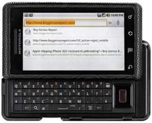 Main image of BODY GLOVE Black Snap-On Cover For Motorola DROID (63010105)