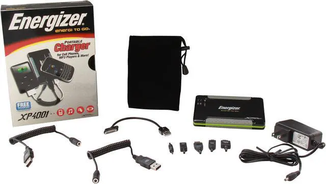 Alt view image 6 of 6 - Energizer Black Portable Charger (XP4001)